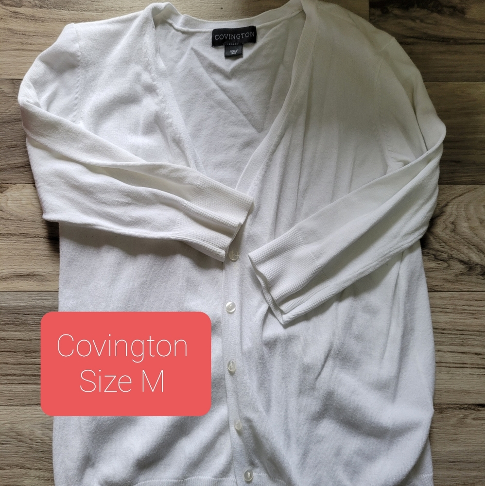 Button up light sweater.